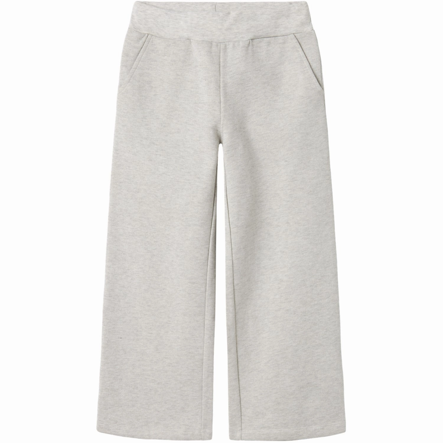 Name It Light Grey Melange Sija Wide Sweatpants Visual Appeal clip venue