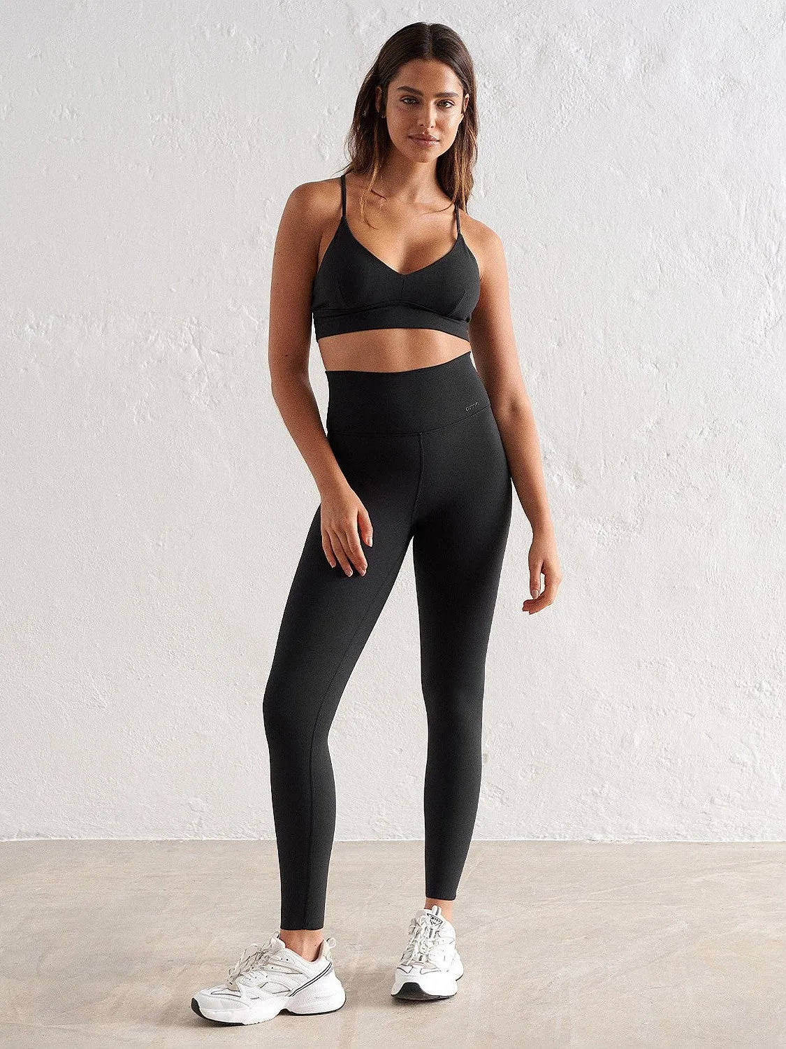 Glued seams Black Sense Strap Bra