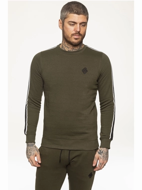 Mens Crew Neck Designer Sweatshirt | Enzo Designer Menswear Compact Knit Technique LowMaintenance Care