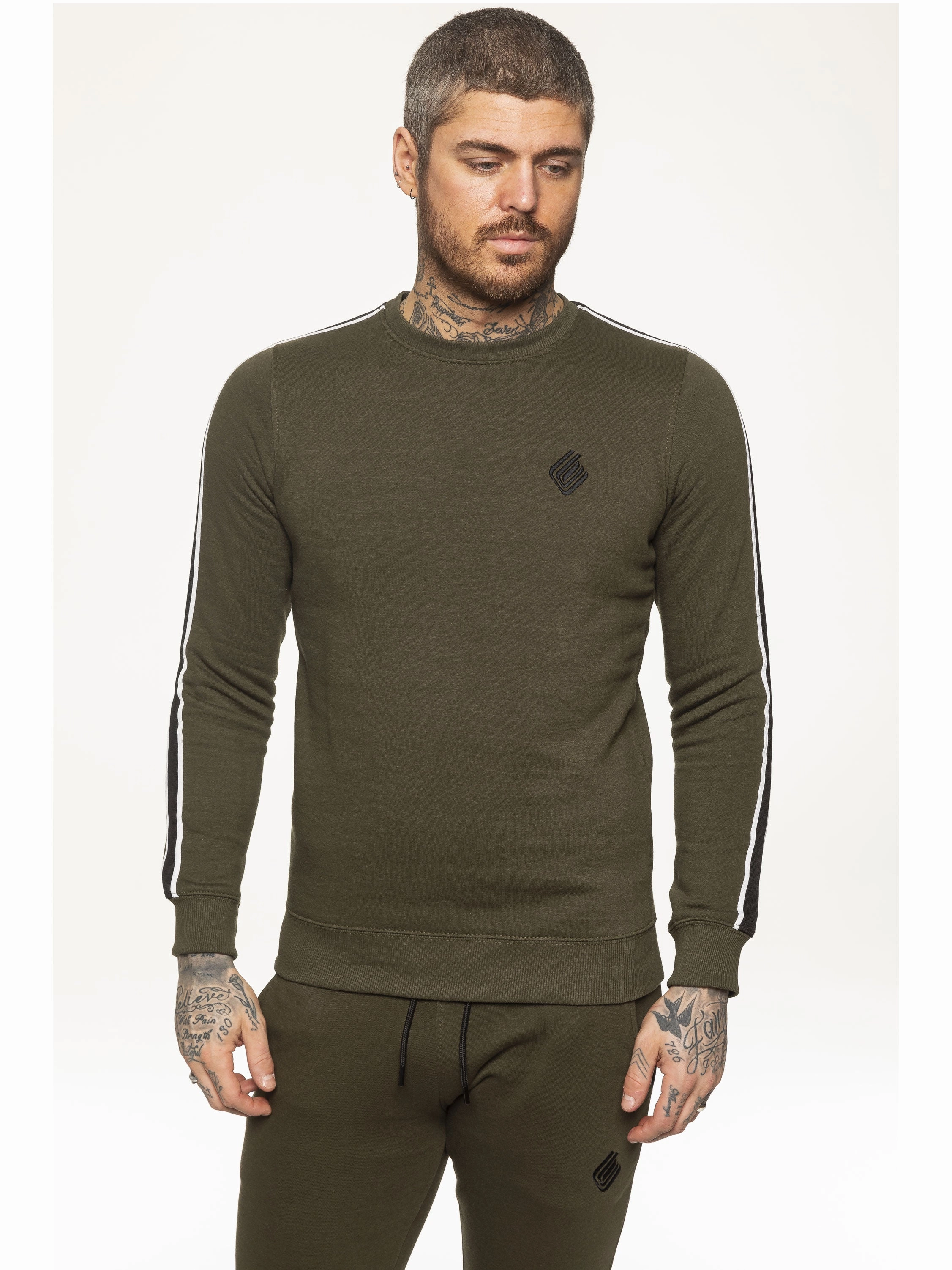 Simple Piece Mens Crew Neck Designer Sweatshirt | Enzo Designer Menswear