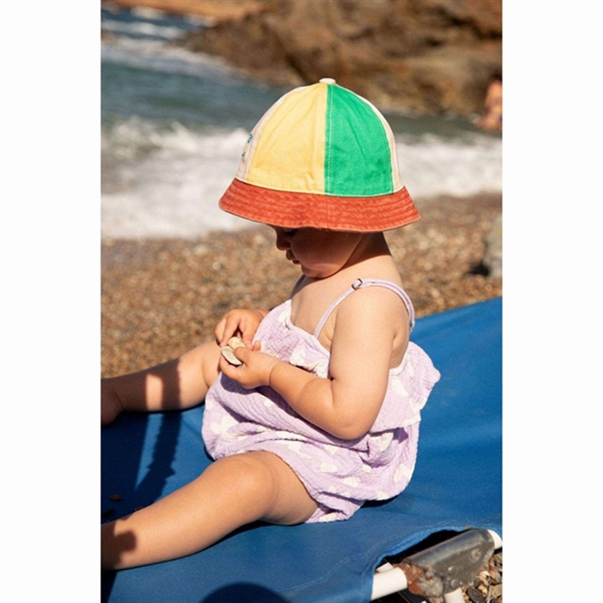 Bobo Choses Lavender Waves All Over Romper Casual Adult Resort Date