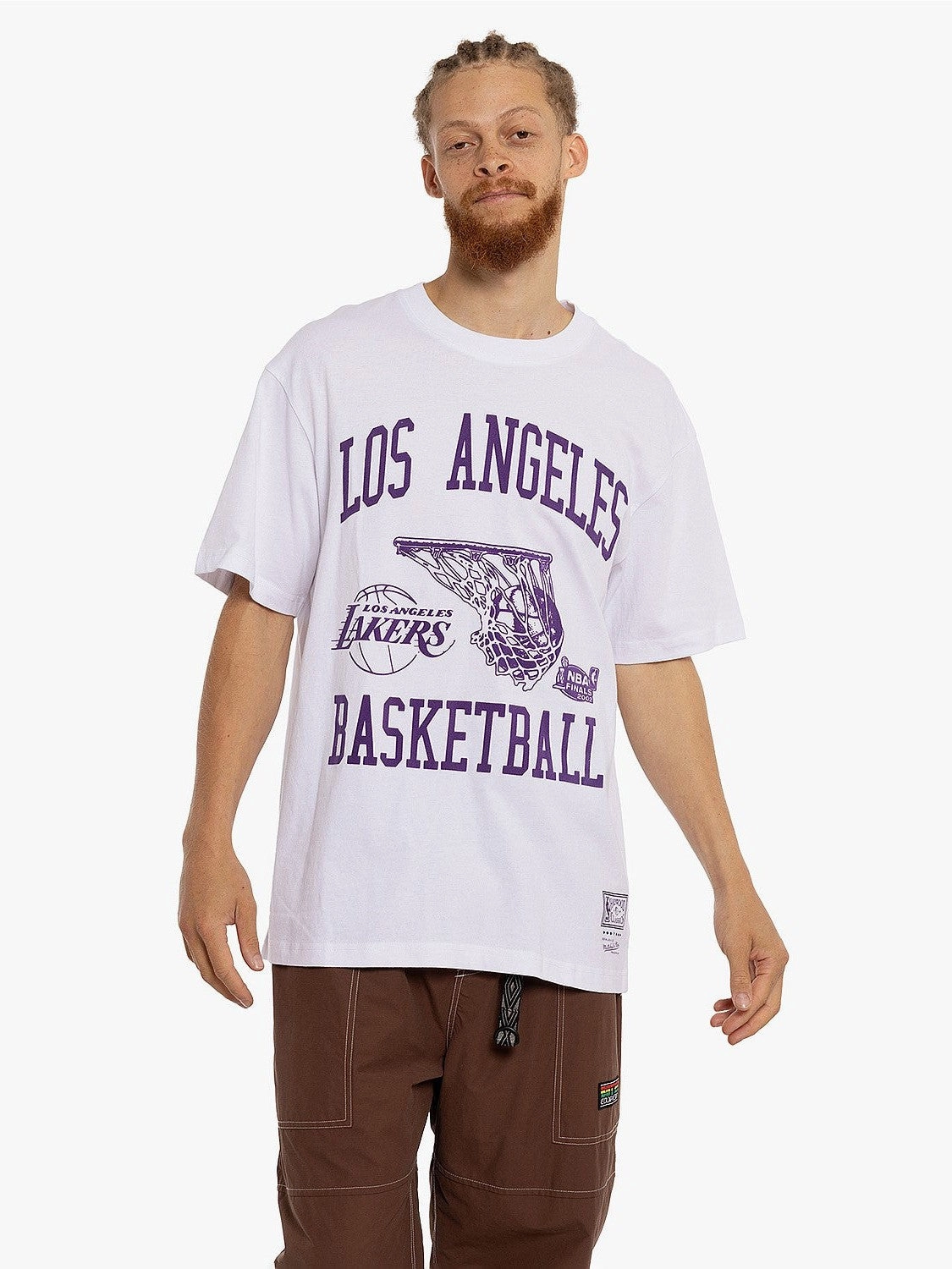 Layering Piece Basketball Tee Lakers Mens