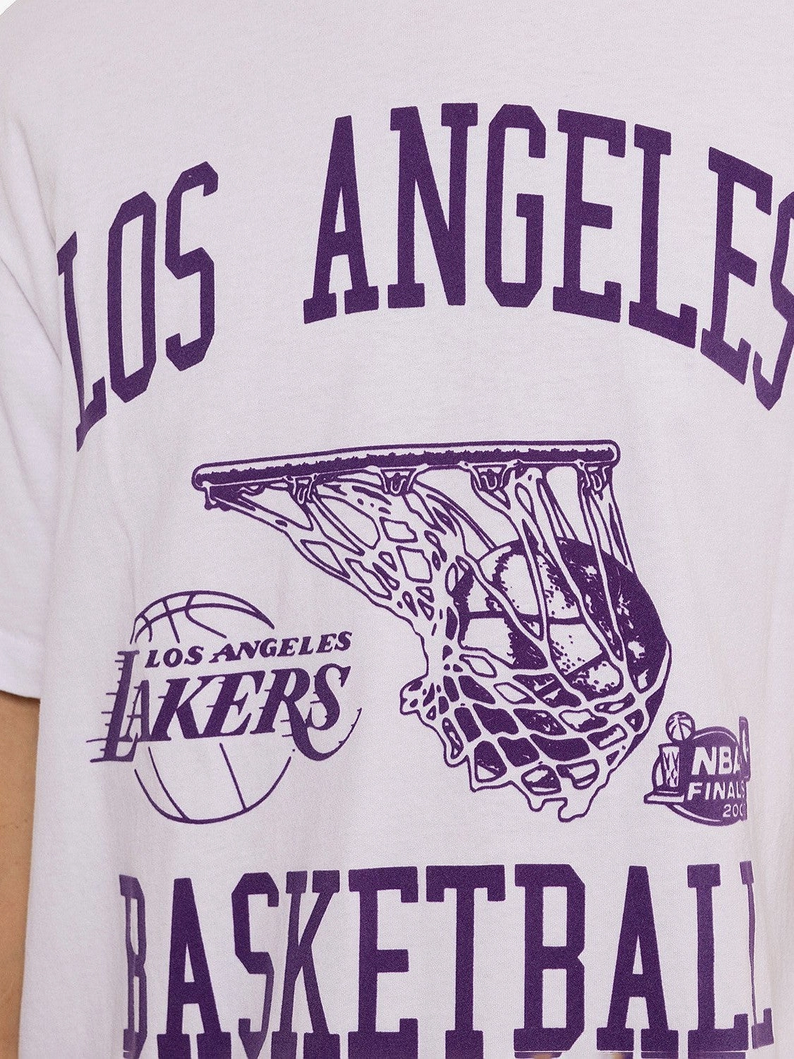 Layering Fashion Stretchable Weave Basketball Tee Lakers Mens