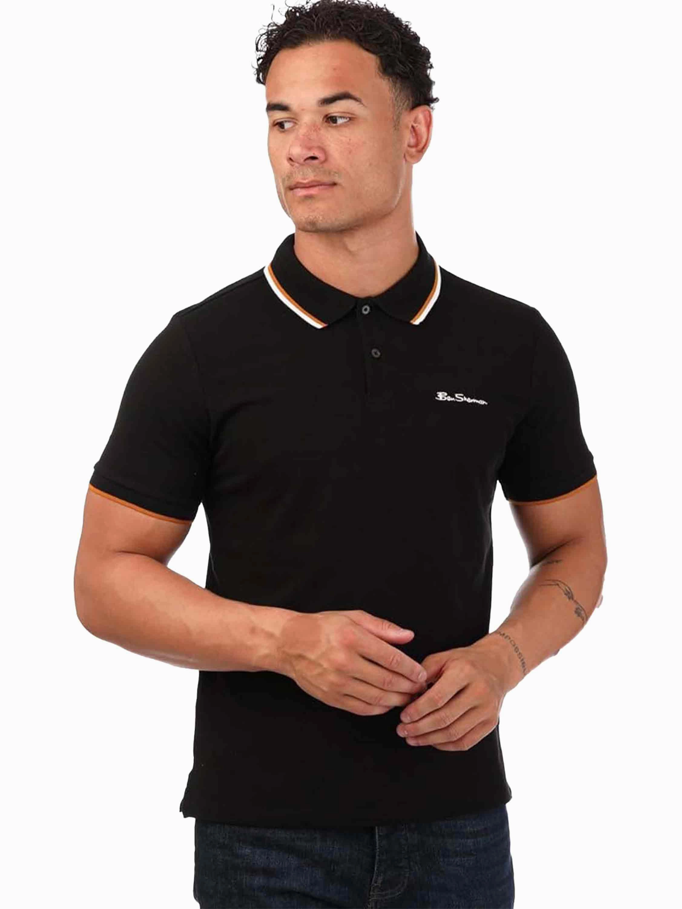 Club Attire Office Appropriate Ben Sherman | Mens Tipped Polo Shirt