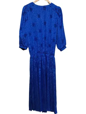 Berkertex 80??s Drop Waist Dress (Size L) Inner lining Adjustable-Straps