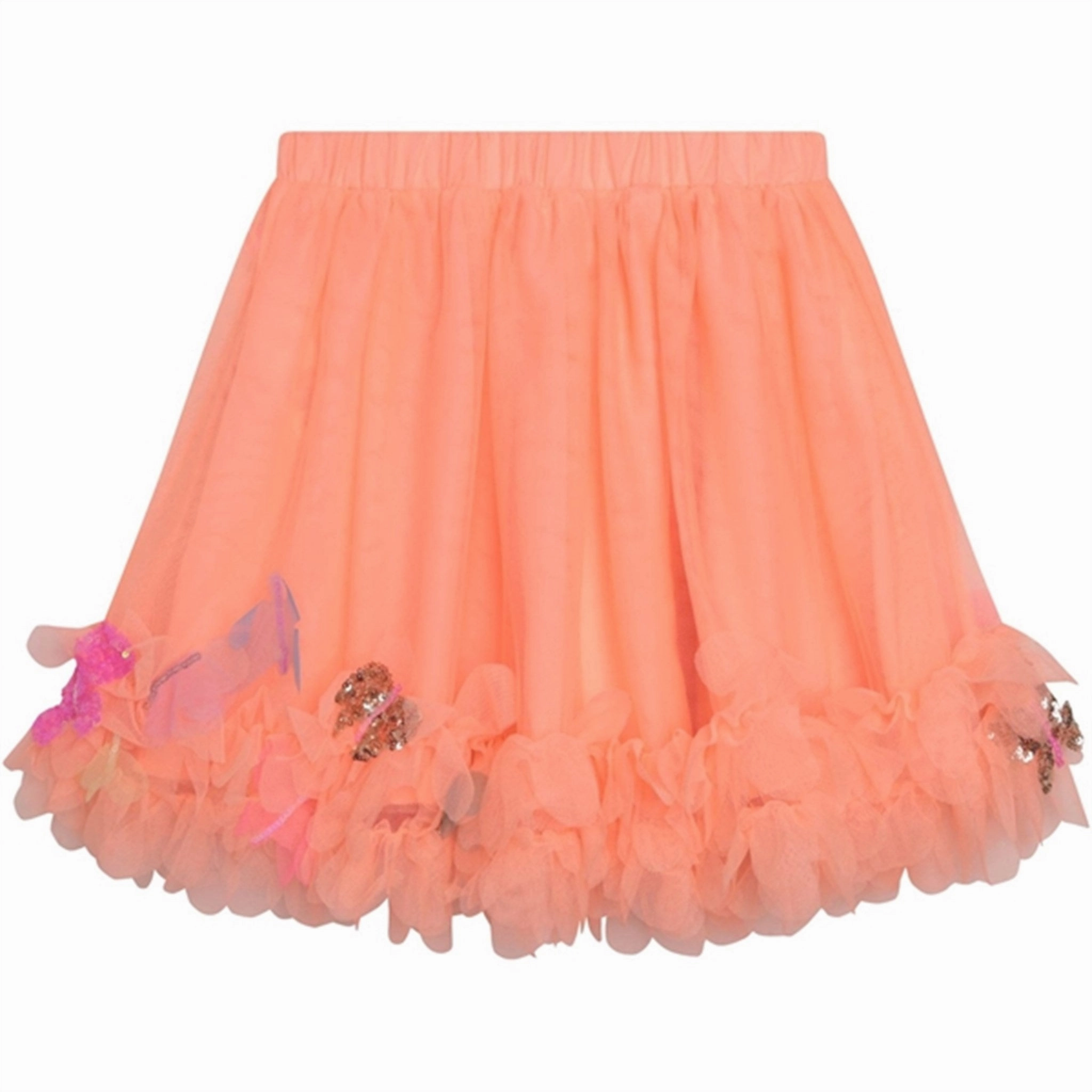 Billieblush Skirt Apricot Knee Length Diagonal Slit