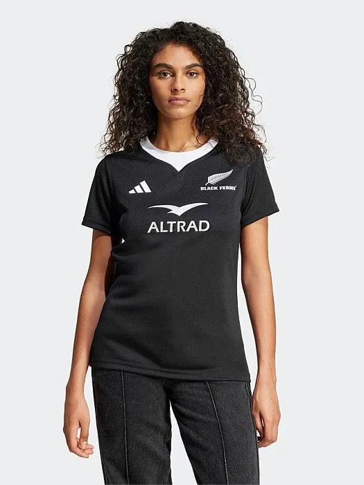 Double Layered Thermal Insulation Black Ferns Rugby AEROREADY Jersey