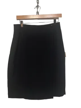 Black Wrap Skirt (Size L) Contemporary Cut