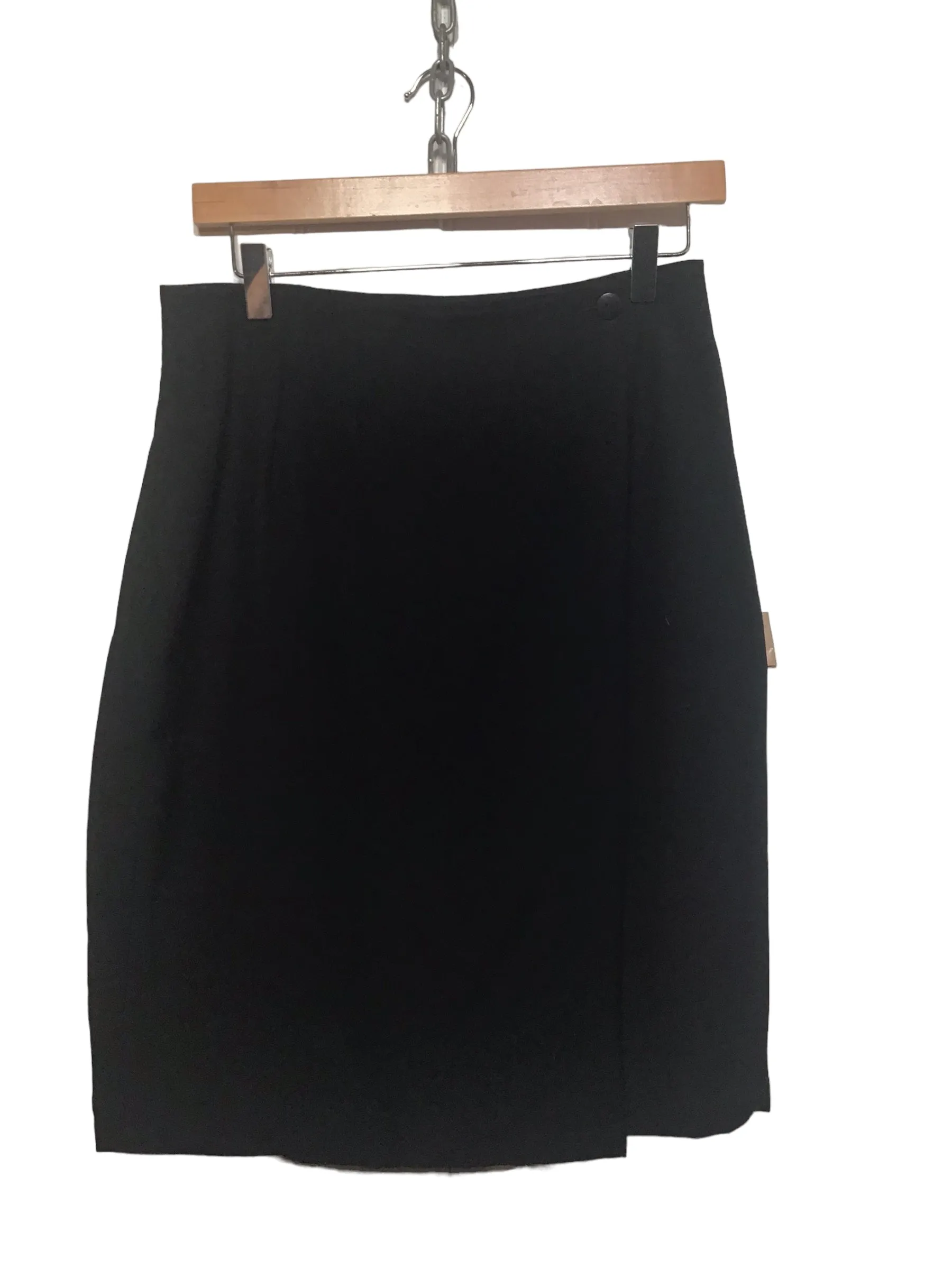 Black Wrap Skirt (Size L) Contemporary Cut
