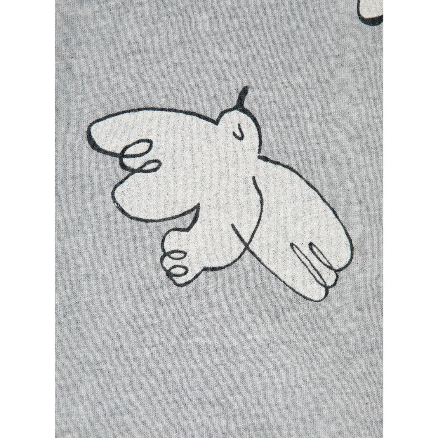 Bobo Choses Light Heather Grey Freedom Bird All Over JAndging Pants EcoFriendly Material