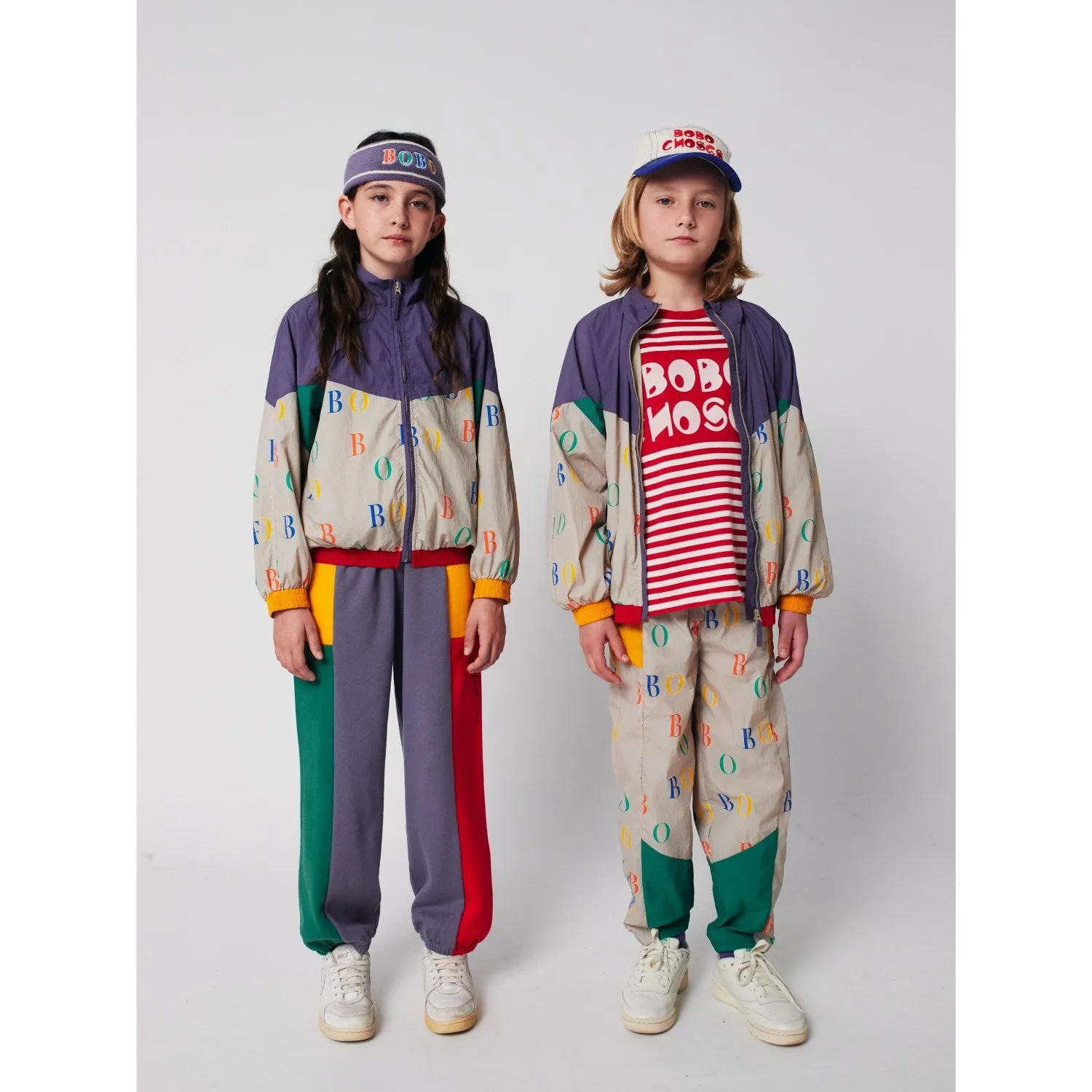 Bobo Choses Multicolor Color Block Jogging Pants WaterResistant Coating