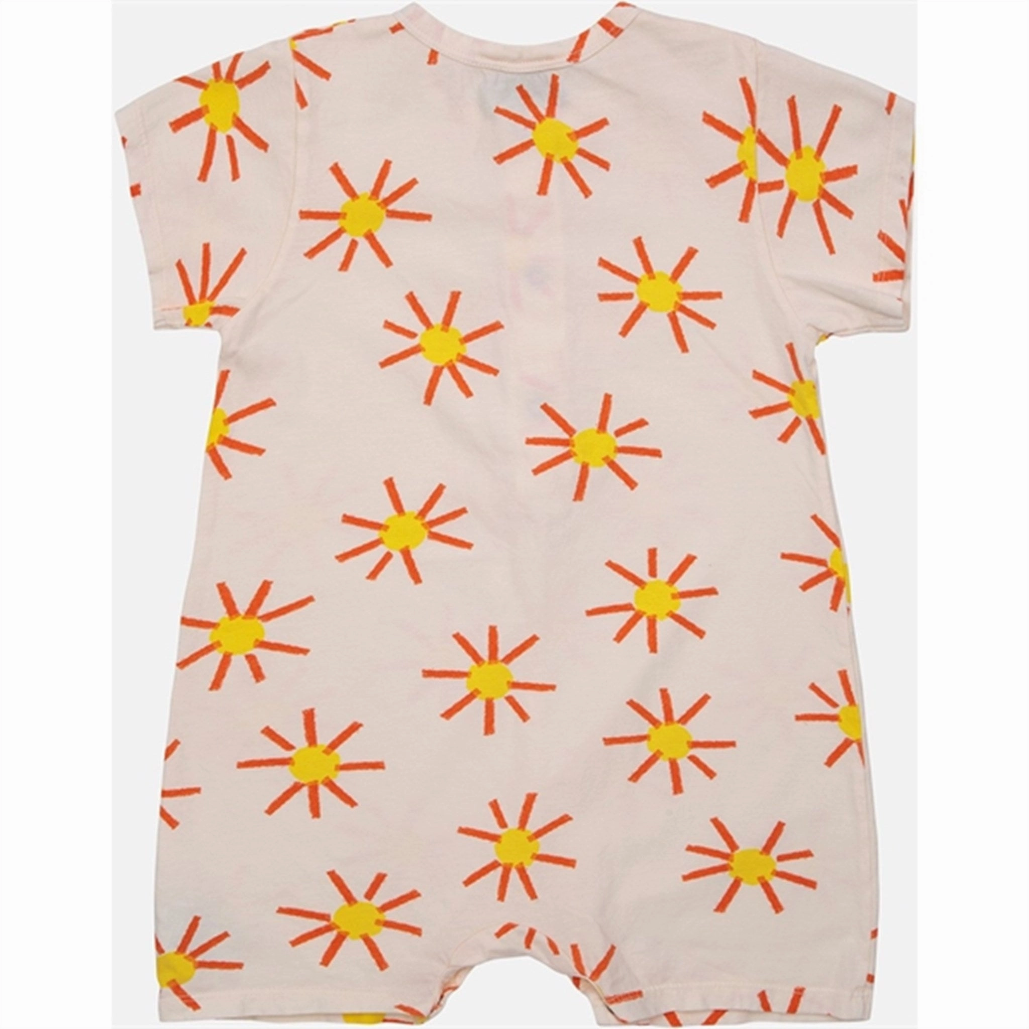 Durable Soft Bobo Choses Baby Sun All Over Playsuit Short Sleeve Offwhite