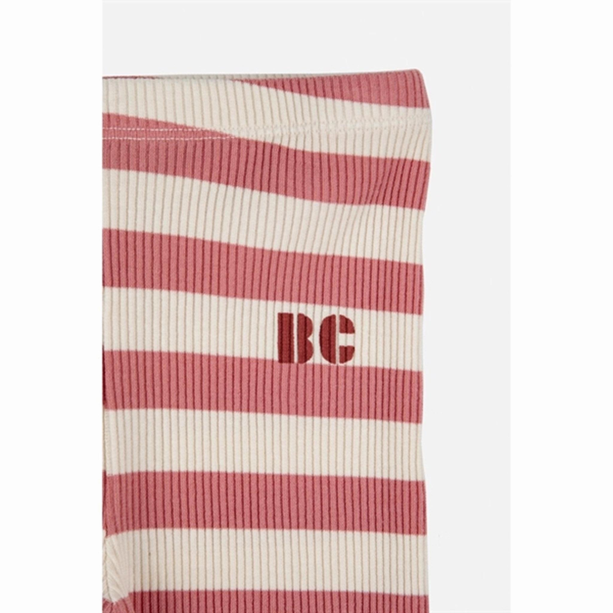 Breathable Fit Wear Bobo Choses Burgundy Red Maroon Stripes Leggings