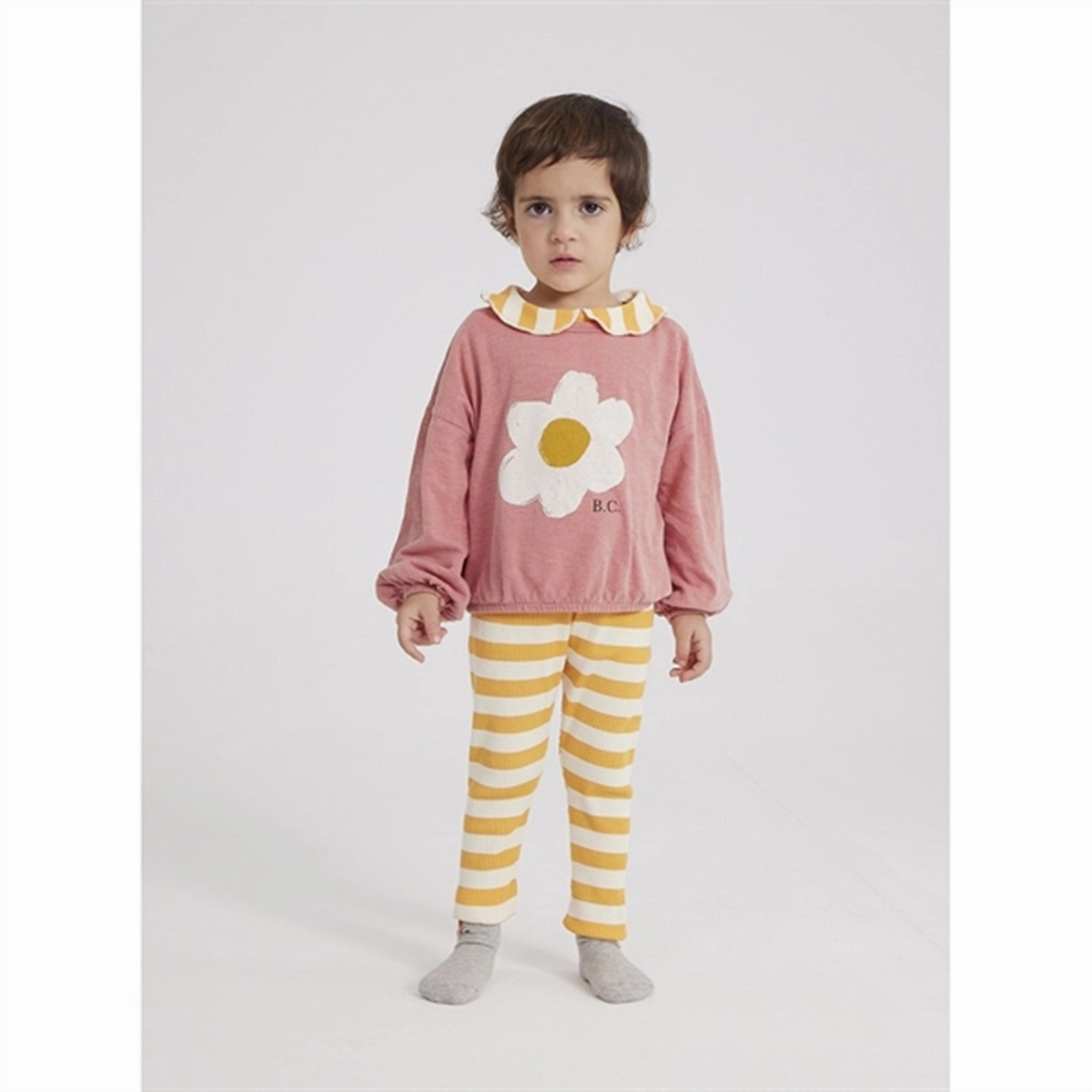 Core Fit Breathable and Soft Bobo Choses Curry Yellow Stripes Leggings