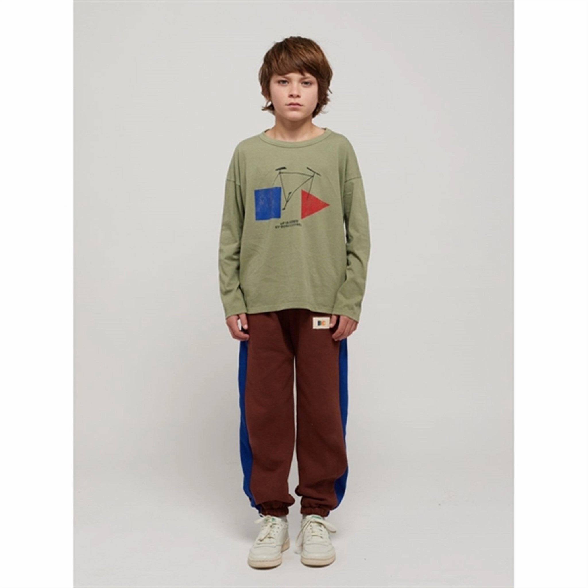 Bobo Choses Dark Brown B.C Label Sweatpants gold