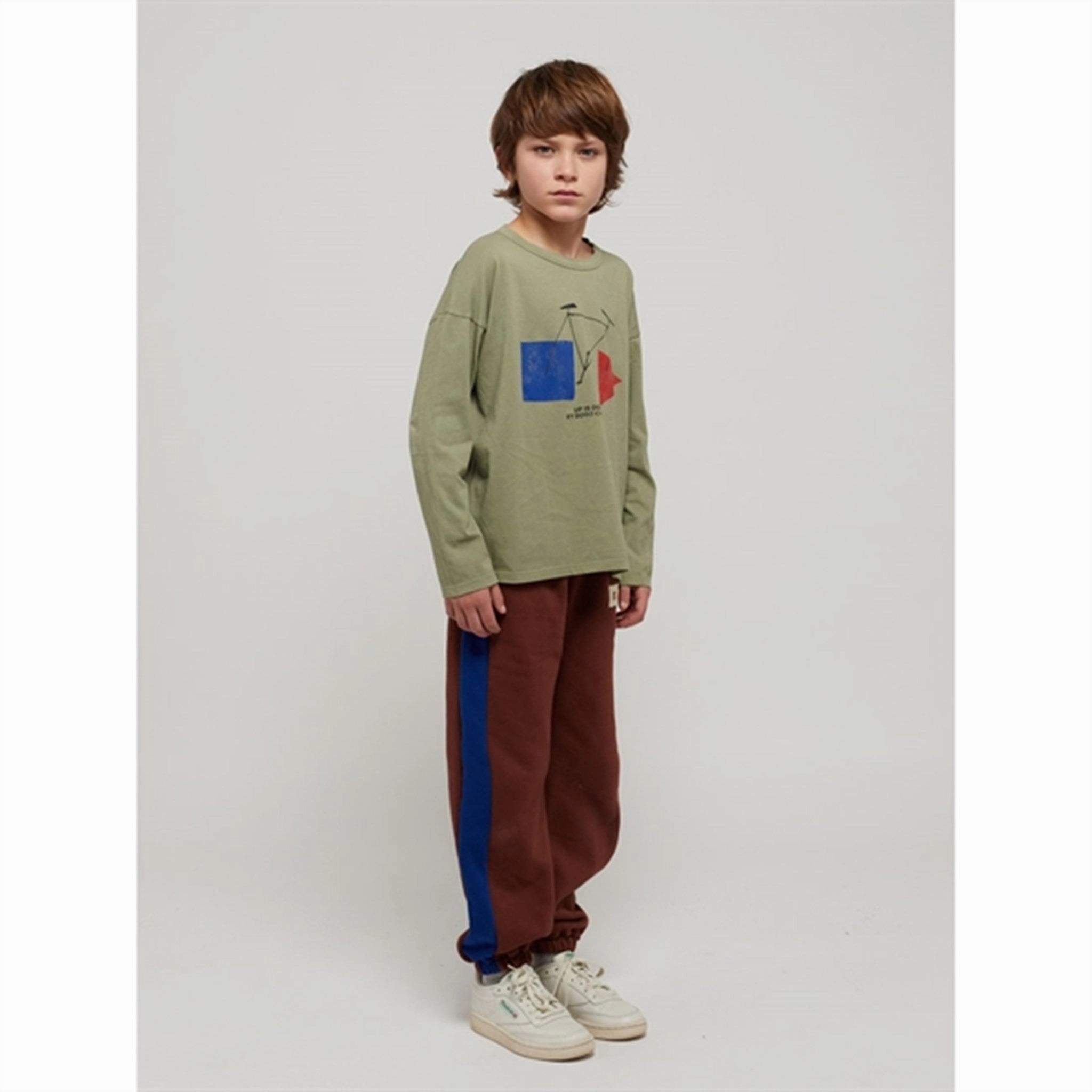 Bobo Choses Dark Brown B.C Label Sweatpants practical gear