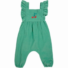 Outdoor Essentials Bobo Choses Green Cherry Micro Corduroy Overall