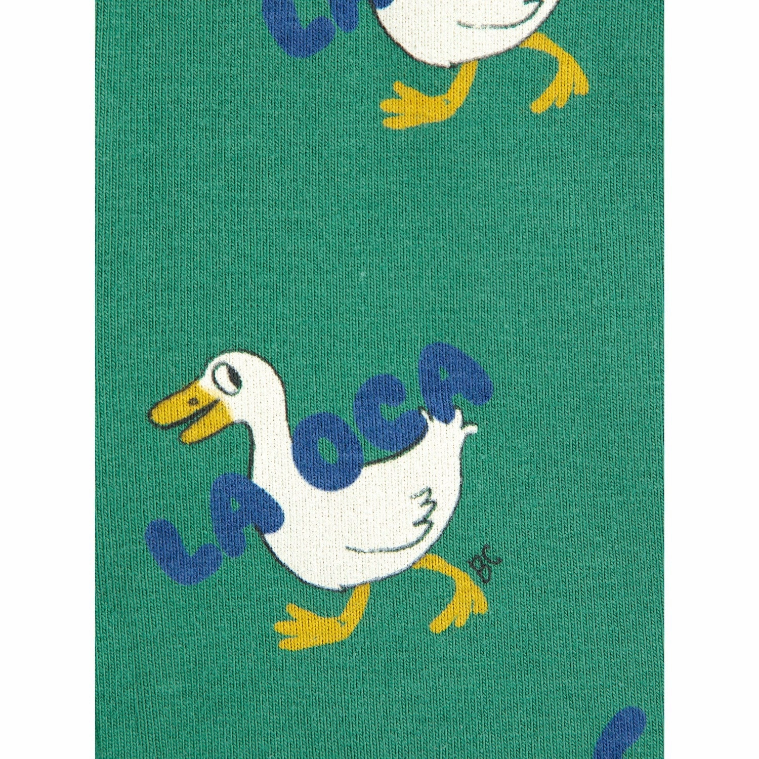 Plus Size Fade Resistant Bobo Choses Green La Oca All Over Leggings