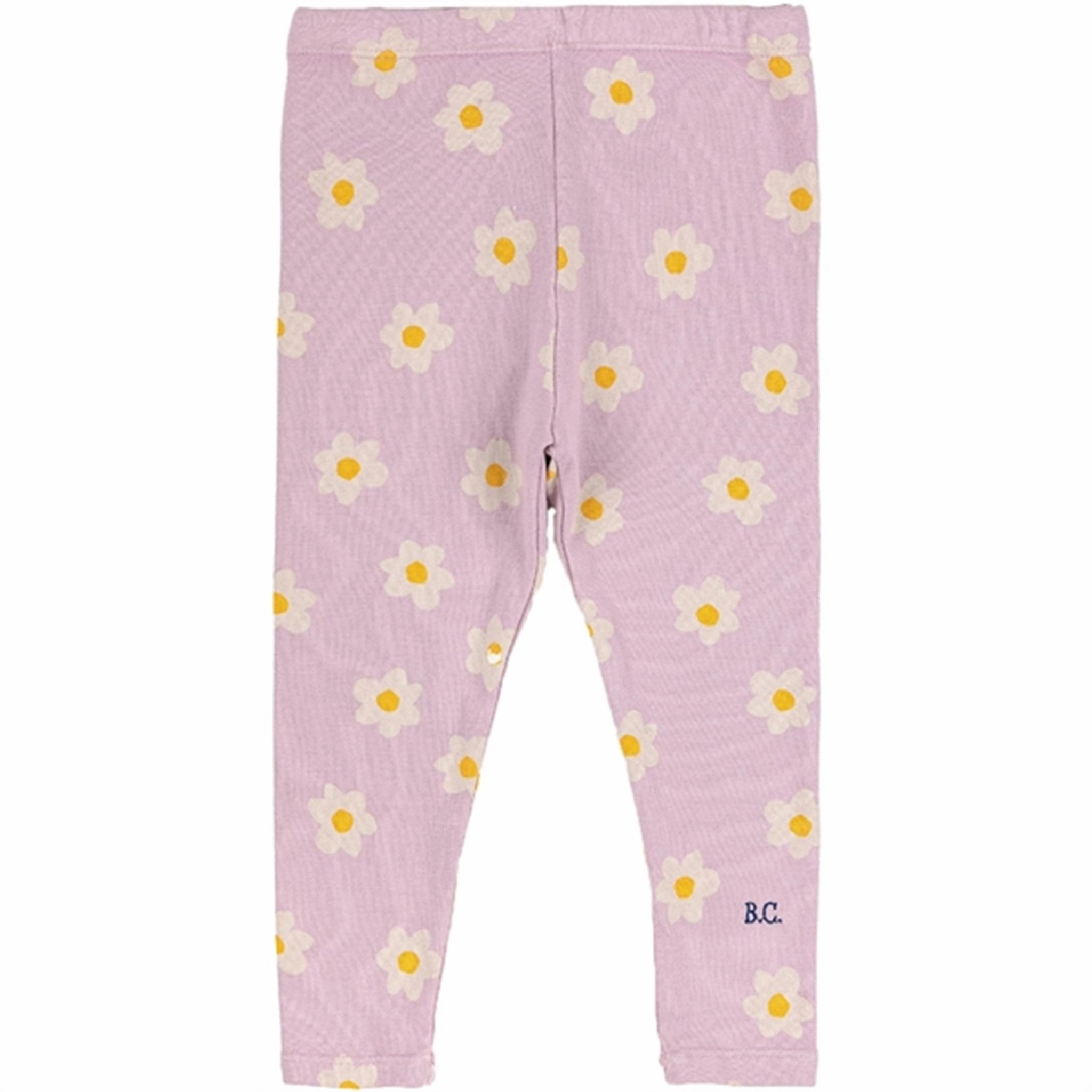 Bobo Choses Lavender Little Flower Leggings AOP City Walk Skin Friendly
