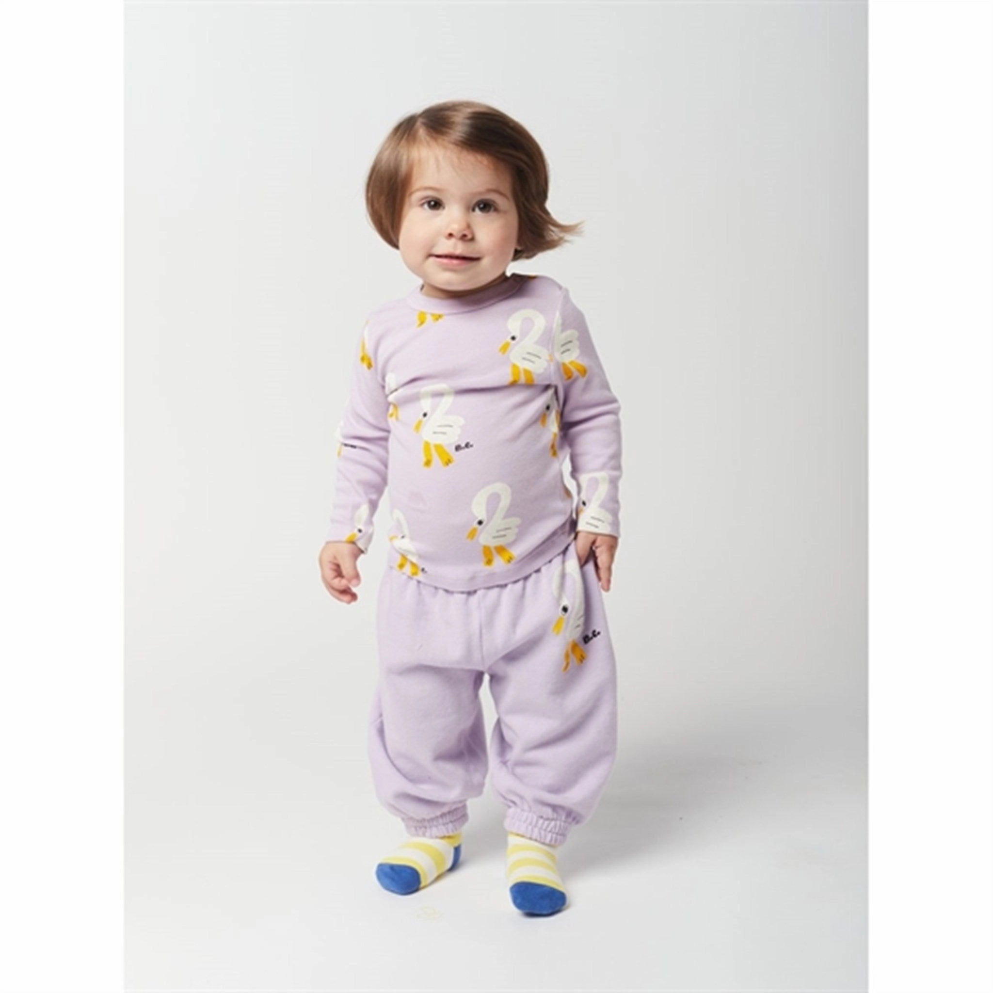 Bobo Choses Lavender Pelican Sweatpants scarf