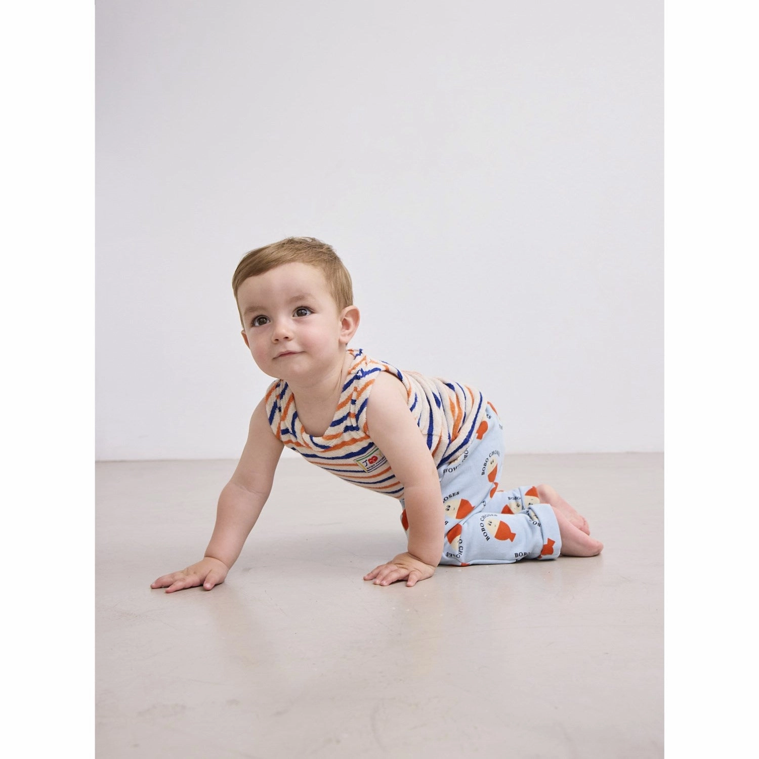 Bobo Choses Light Blue Morning Egg All Over Leggings premium fabric Maternity Wear City Walk