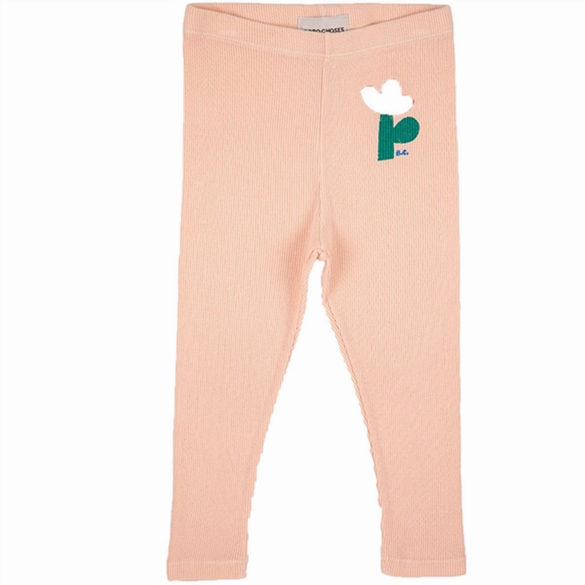 Dance Practice Rib Knit quick dry Bobo Choses Light Pink Sea Flower Leggings