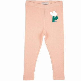 Dance Practice Rib Knit quick dry Bobo Choses Light Pink Sea Flower Leggings