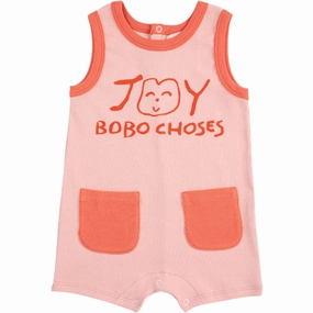 Music Girl Bobo Choses Light Pink Smiling Pink Playsuit