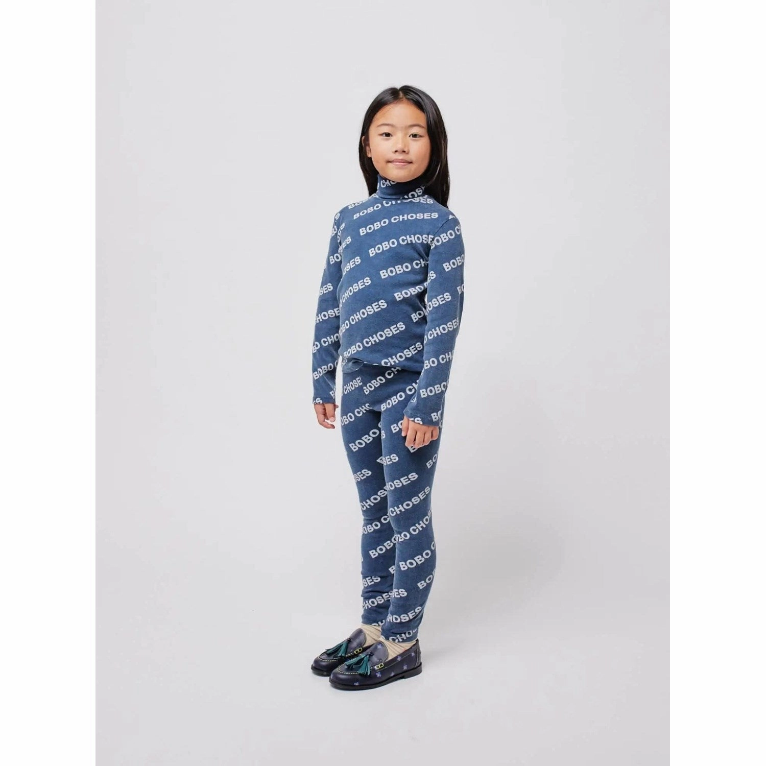 Bobo Choses Midnight Blue All Over Leggings Plus Size Fade Resistant Tight Style