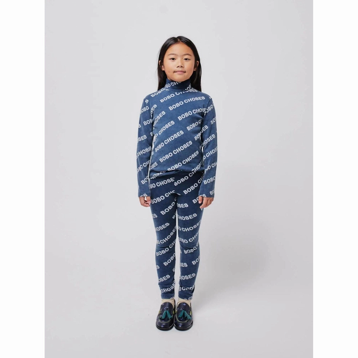 Holiday Outfit Eco Friendly Bobo Choses Midnight Blue All Over Leggings