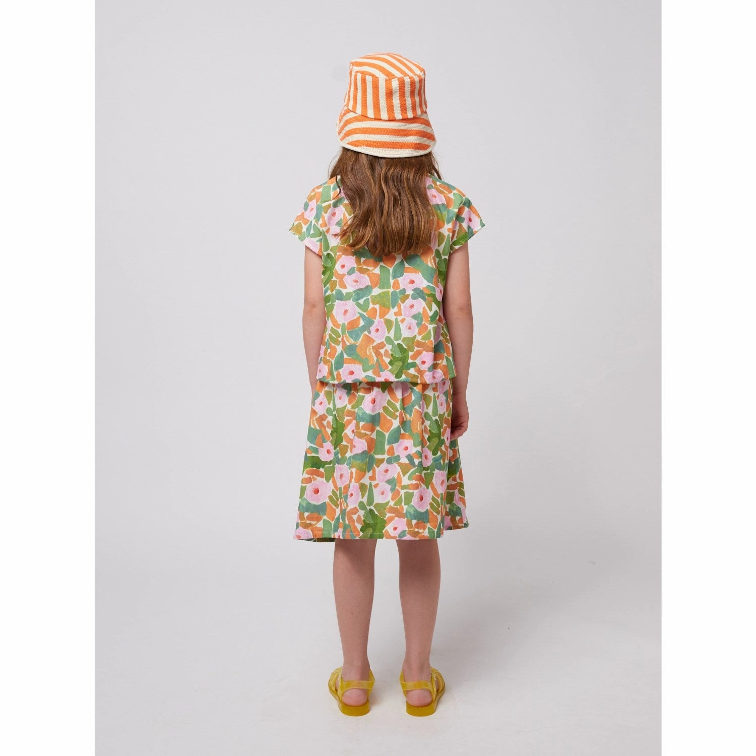 Bobo Choses Multicolor Floral All Over Woven Midi Skirt Midi length