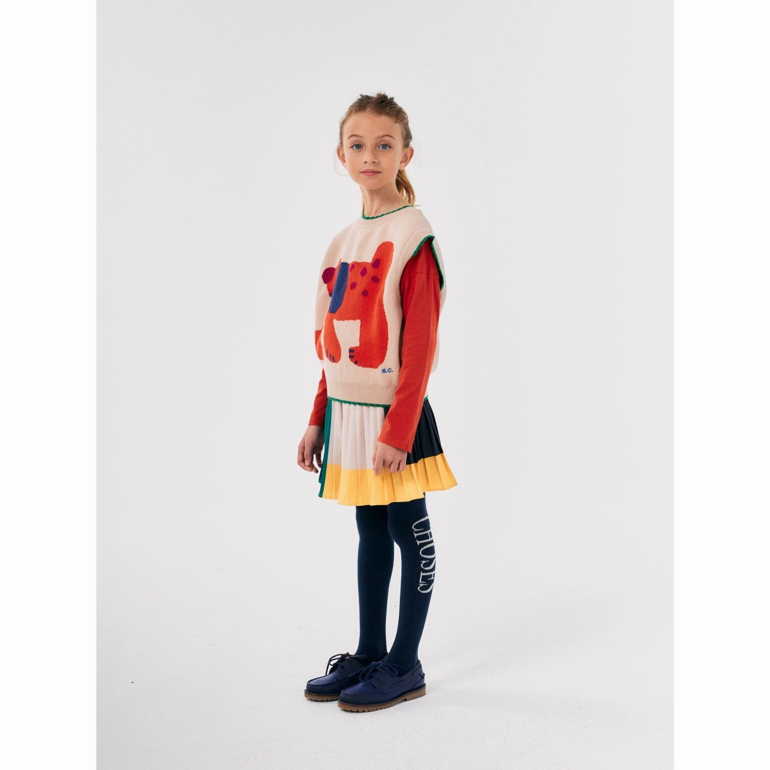Bobo Choses Offwhite Fairy DAnd Jacquard Knitted Vest Occasion