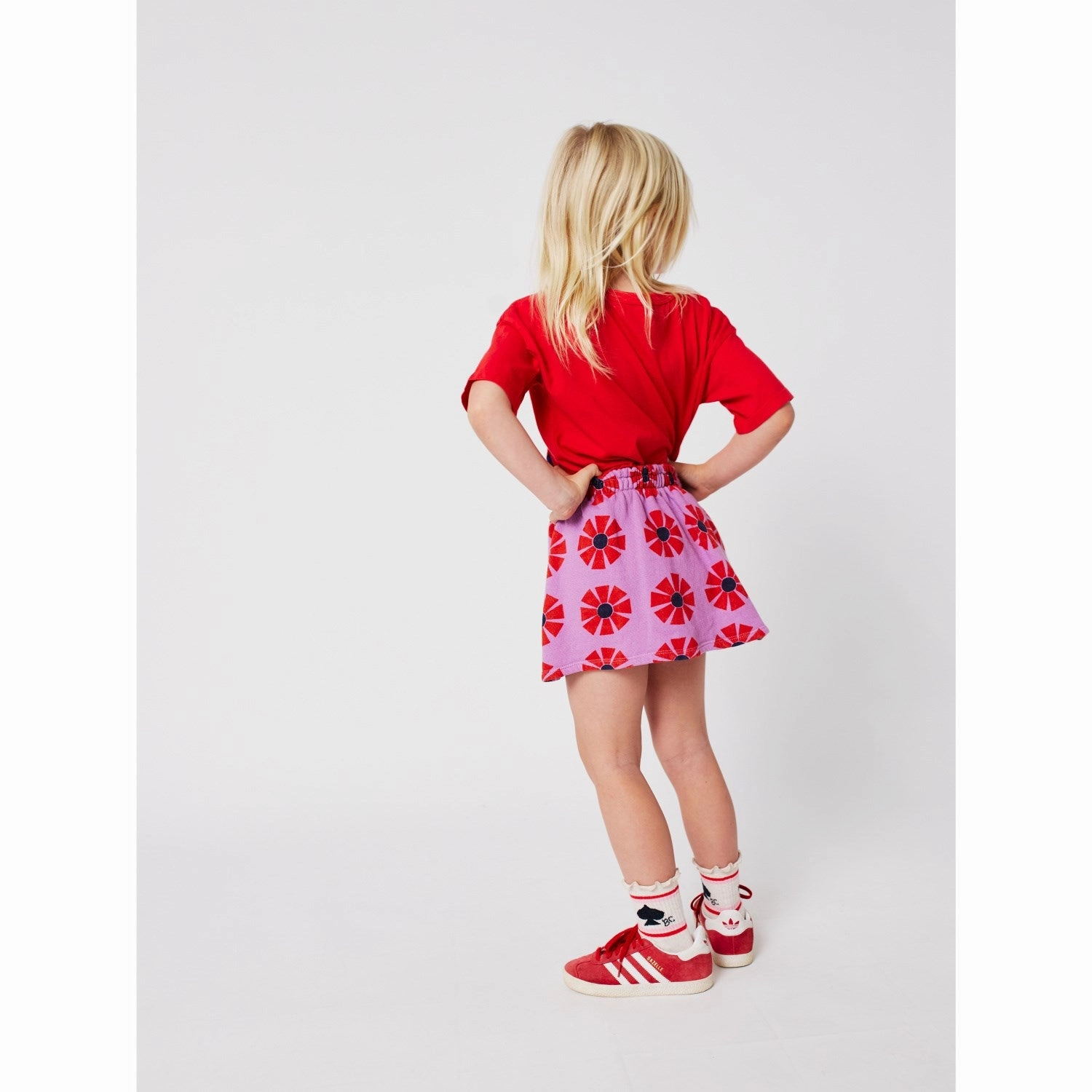 Bobo Choses Purple Kaleidoscope All Over Skirt Laser cut Cool Tone