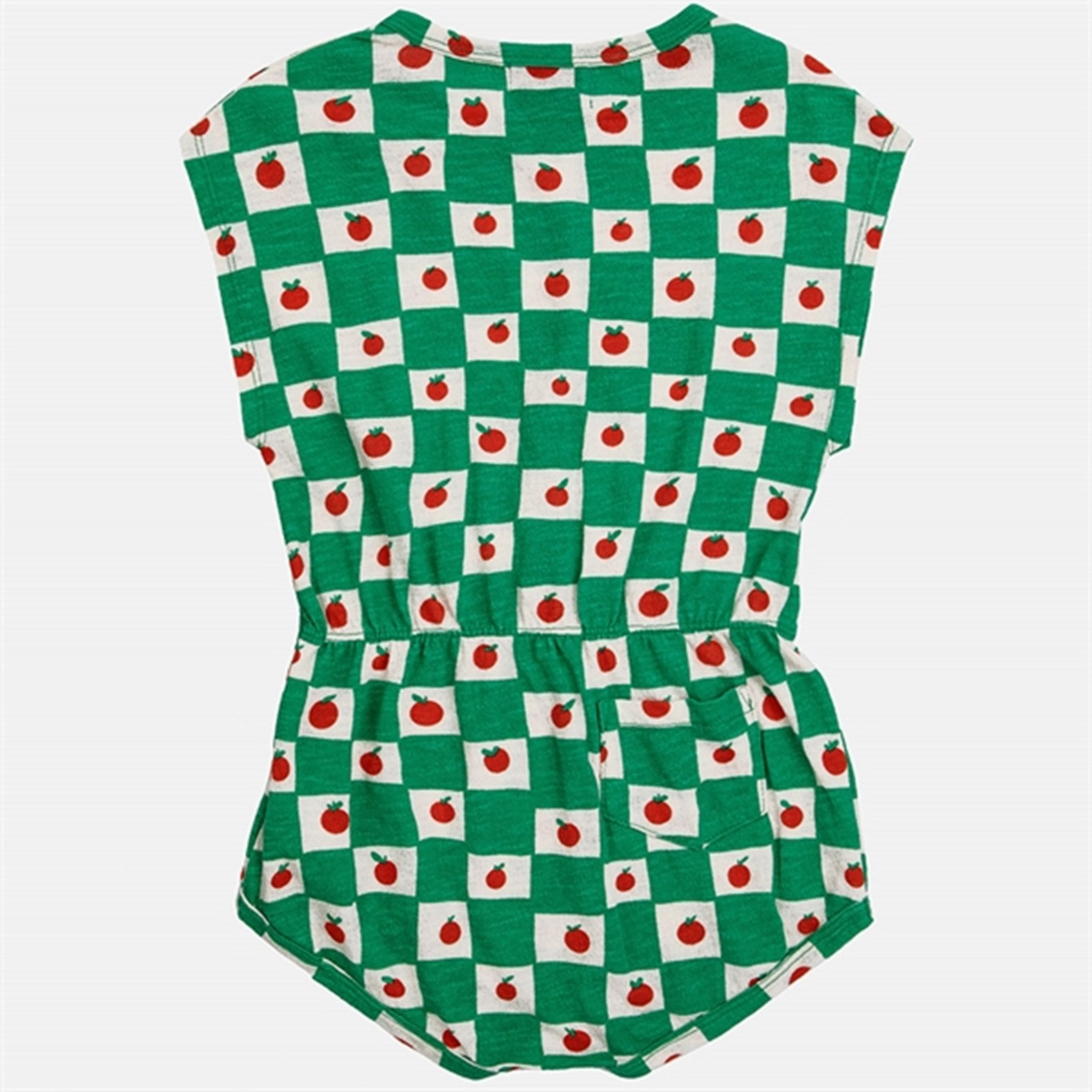 Bobo Choses Tomato All Over Playsuit Sleeveless Offwhite Stretch Couple Dinner Flexible