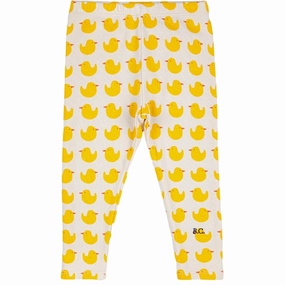 Bobo Choses White Rubber Duck Leggings AOP All Ages Park Run All-Day Wear
