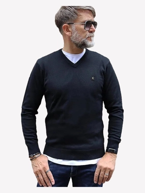 High Elasticity Stay Simple Gabicci | Knitted V-Neck Jumper