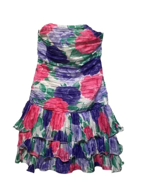 Katerina Floral Bandeau Dress (Size L) Vibrant Layer
