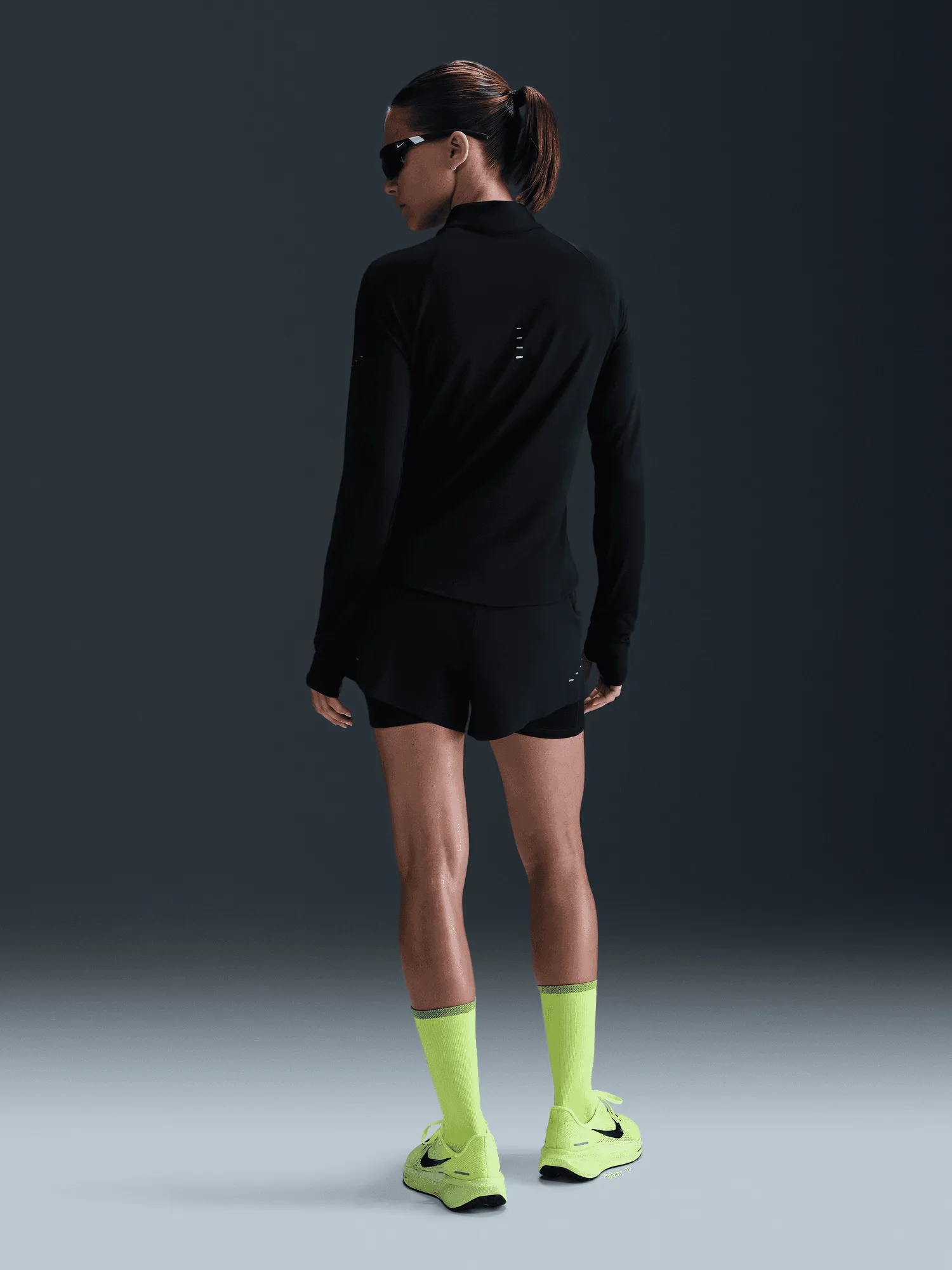 Dri-FIT UV 1/4-Zip Running Top Silk combination Tagless Neckline