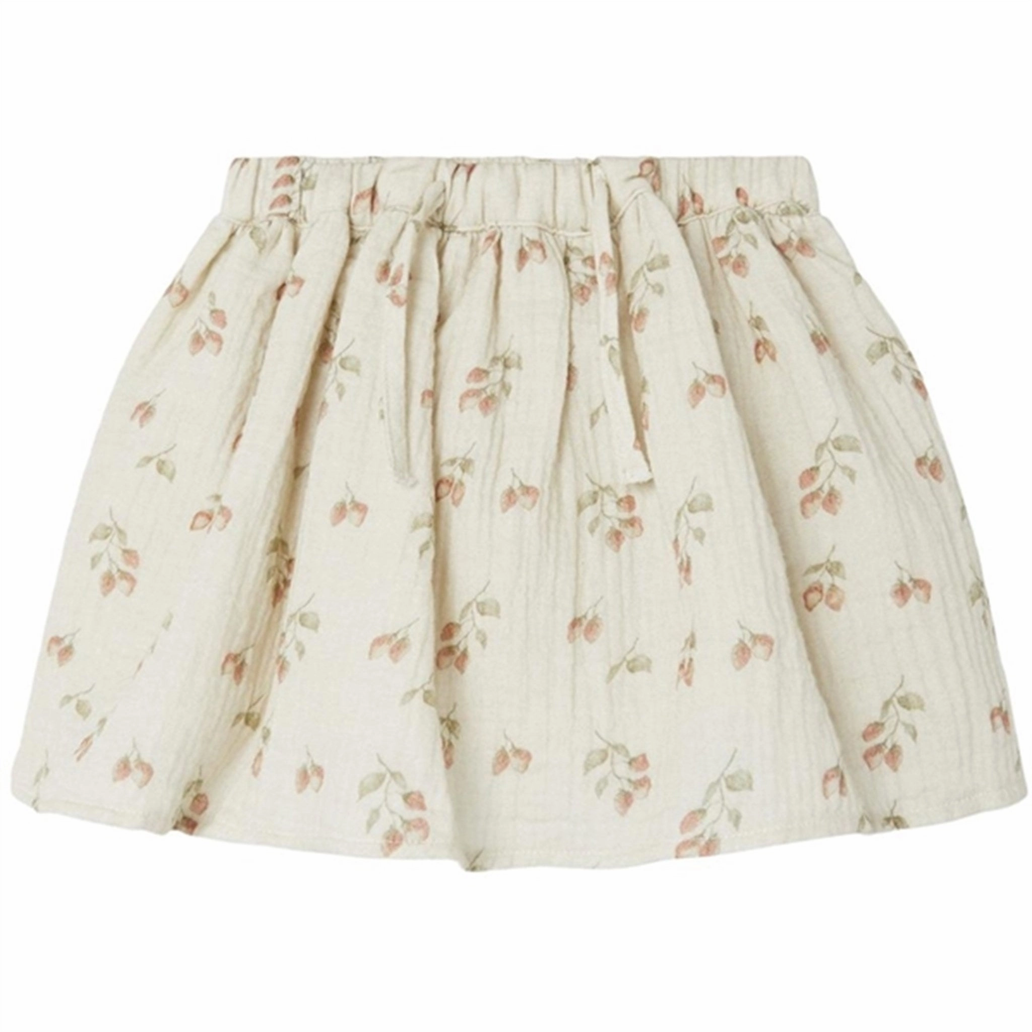 Lil'Atelier Turtledove Strawberry Biba Skirt Twist Knot Details