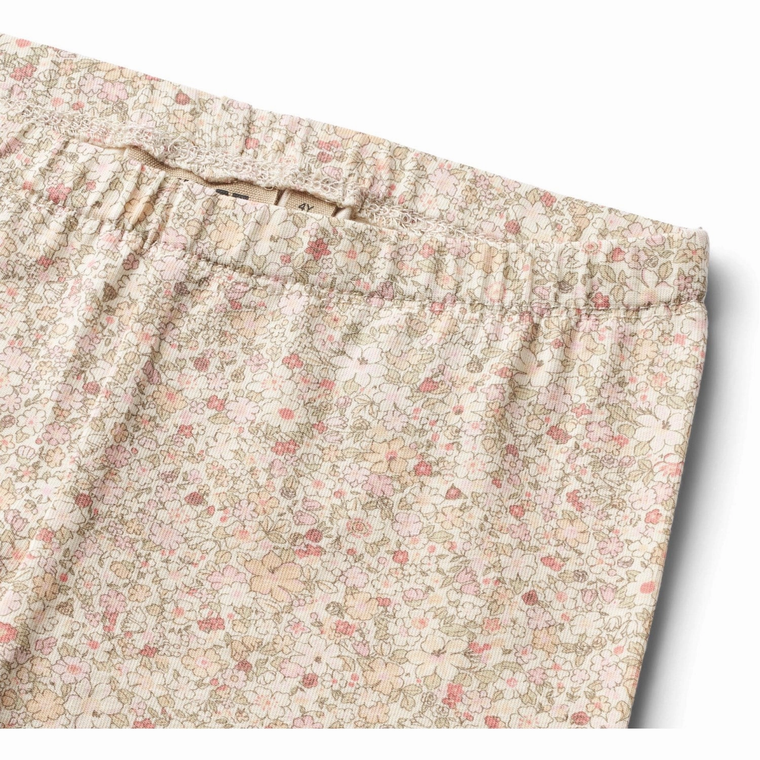 Wheat Cream Flower Meadow Leggings Jules Elastic Comfort