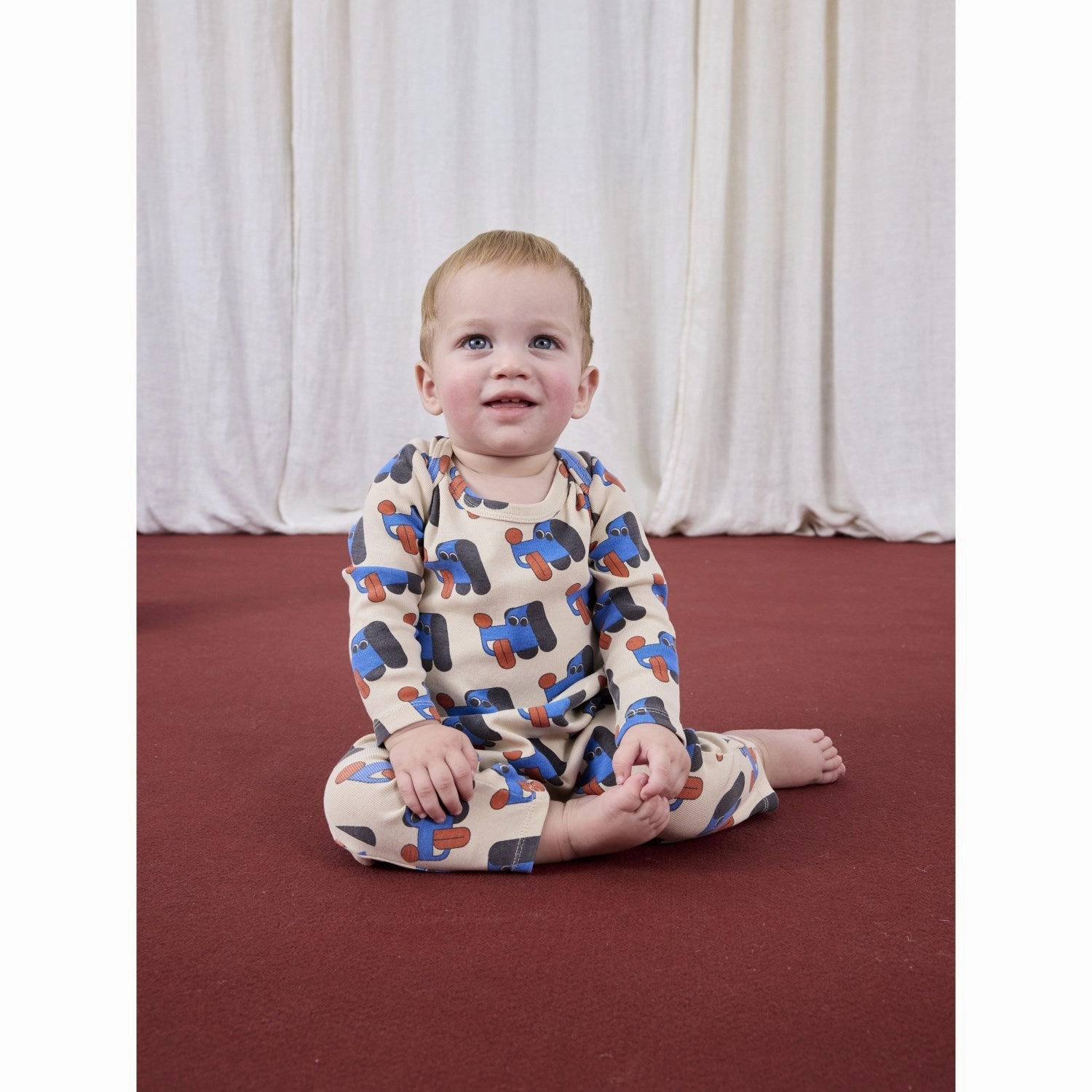 Chafe Resistant Edging Bobo Choses Offwhite Doggy Mate All Over Leggings