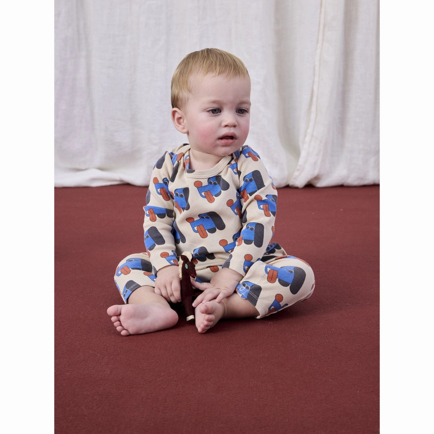 Bobo Choses Offwhite Doggy Mate All Over Leggings Outdoor Lover Skin Friendly