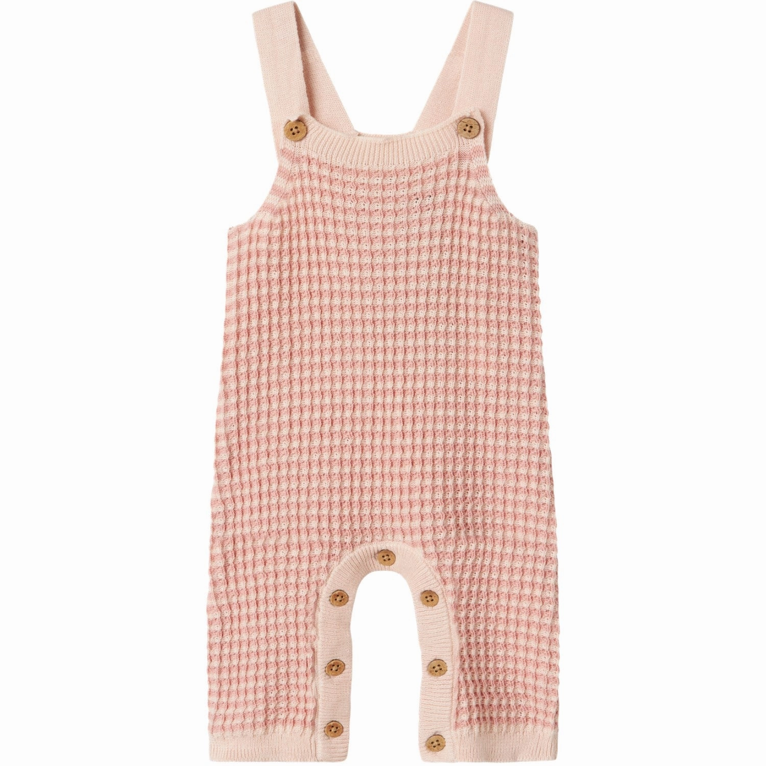 Lil'Atelier Misty Rose Nbfhalma Loose Knit Overall Lil Layered Panel Design