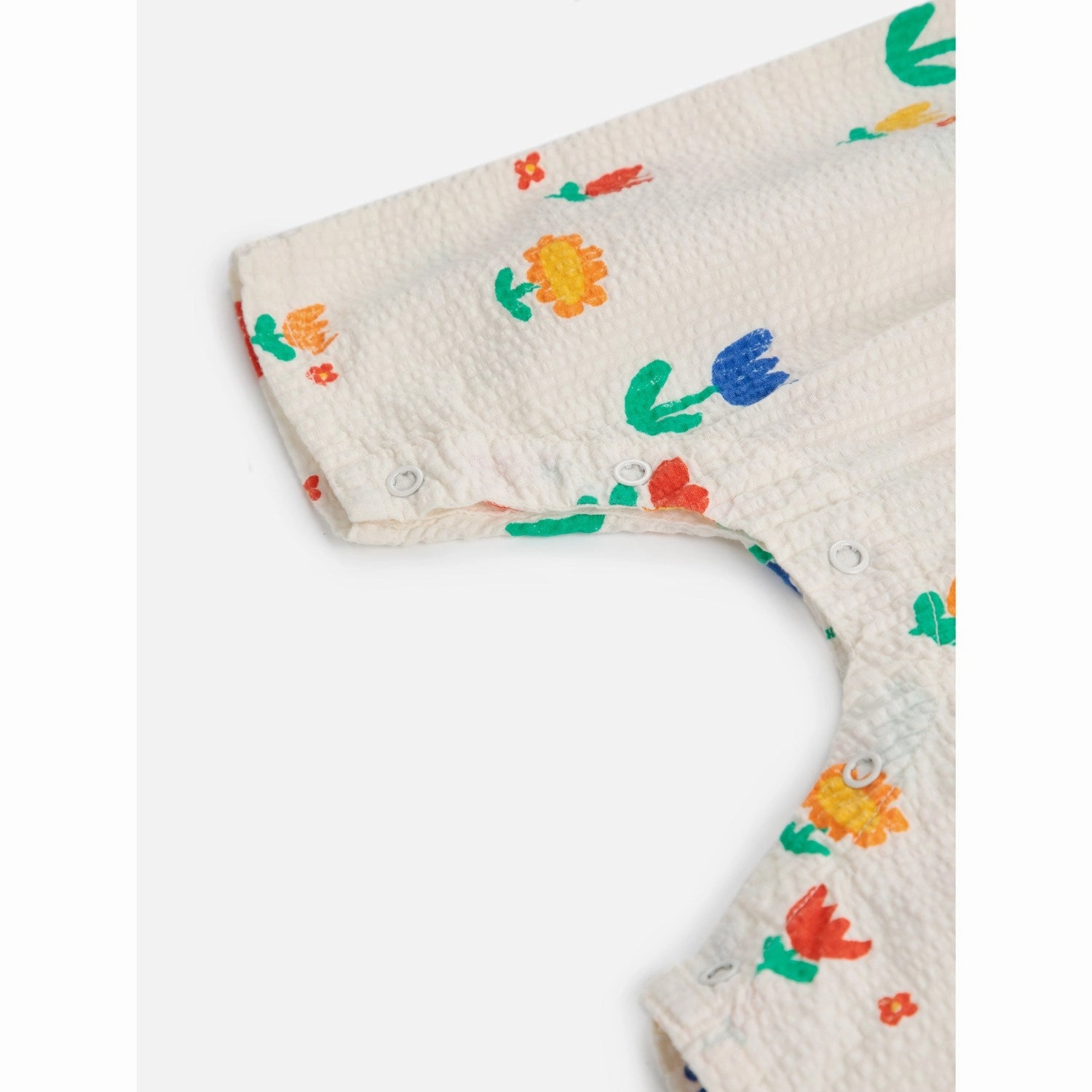 SmoothZipClosure Bobo Choses Offwhite Garden Party All Over Woven Overall