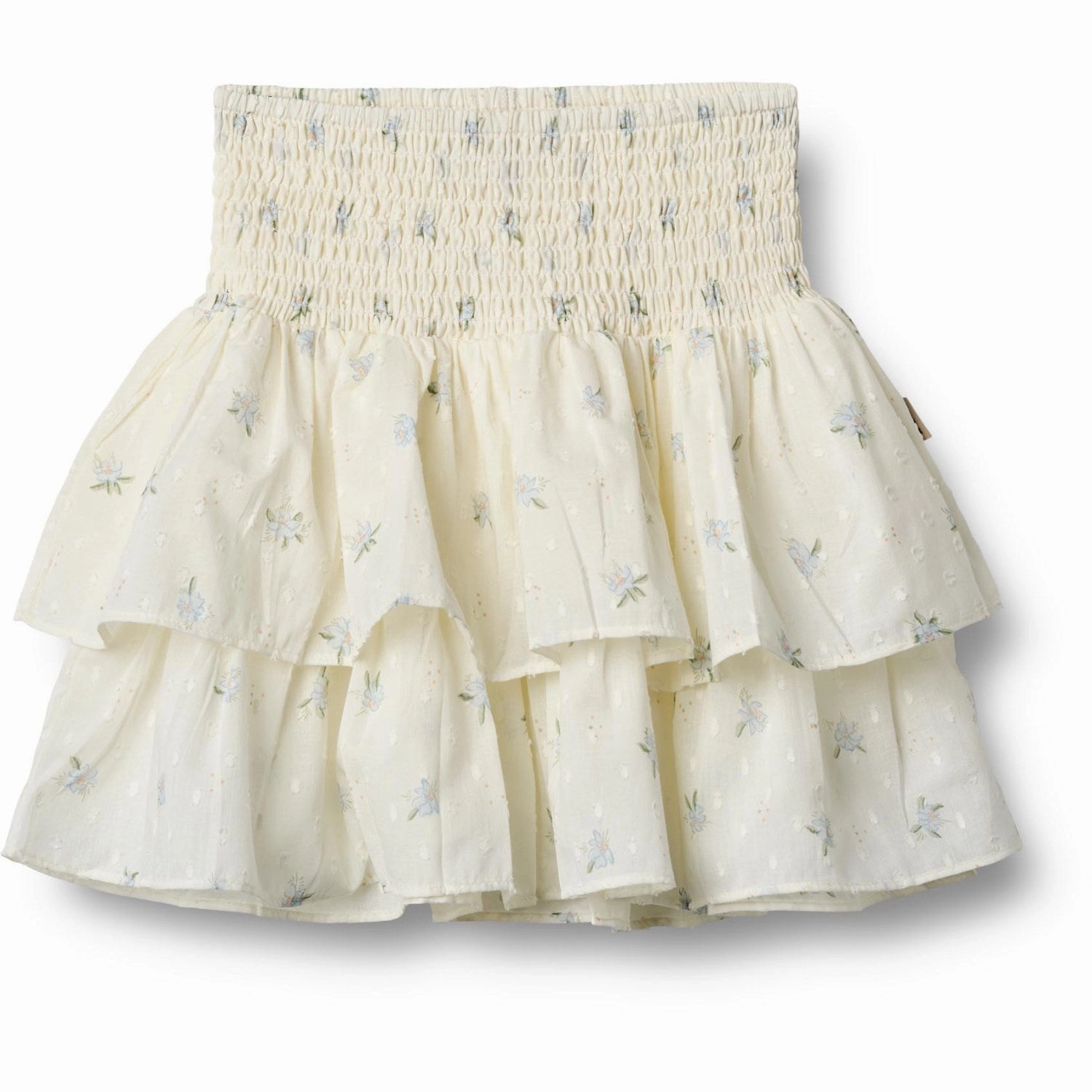 Wheat Blue Flowers Skirt Hilary All Season