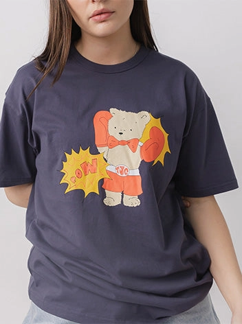 HighThreadCount Durable Construction Boxing Graphic Tee