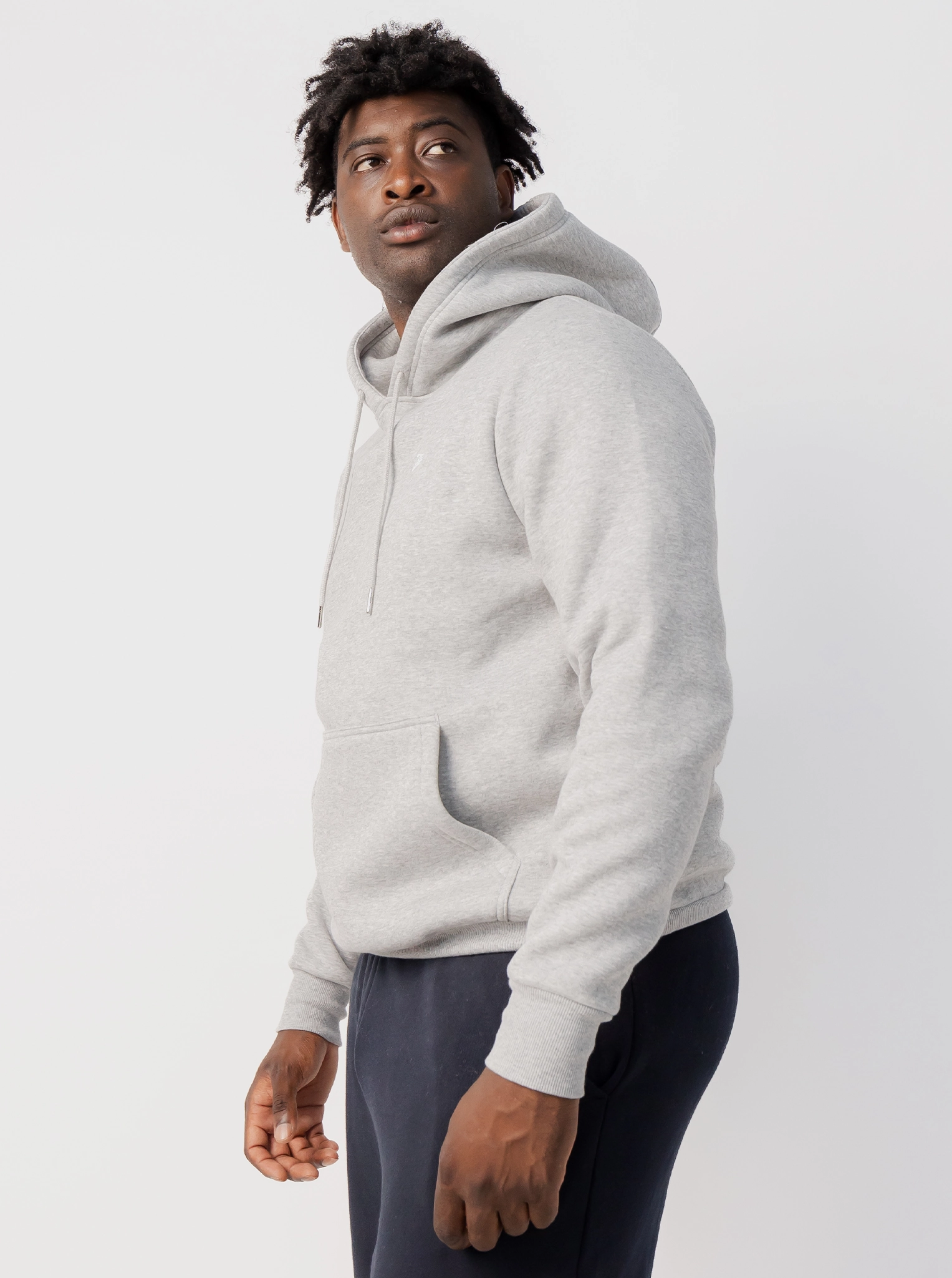 Branded Hoodie Full Zip Closure Hidden Pocket