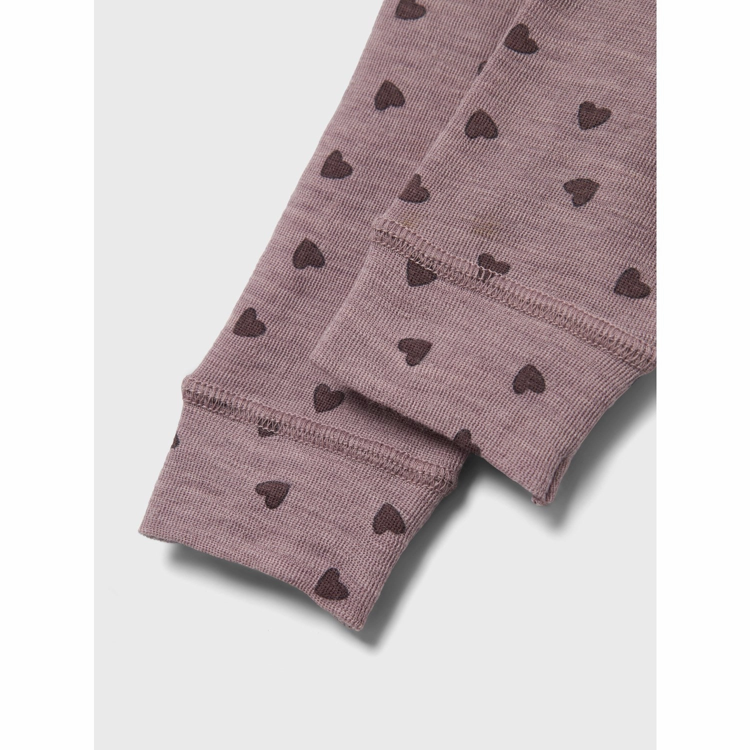 High Waist Casual Wearer Name It Purple Dove Wang Wool Rib Legging AOP