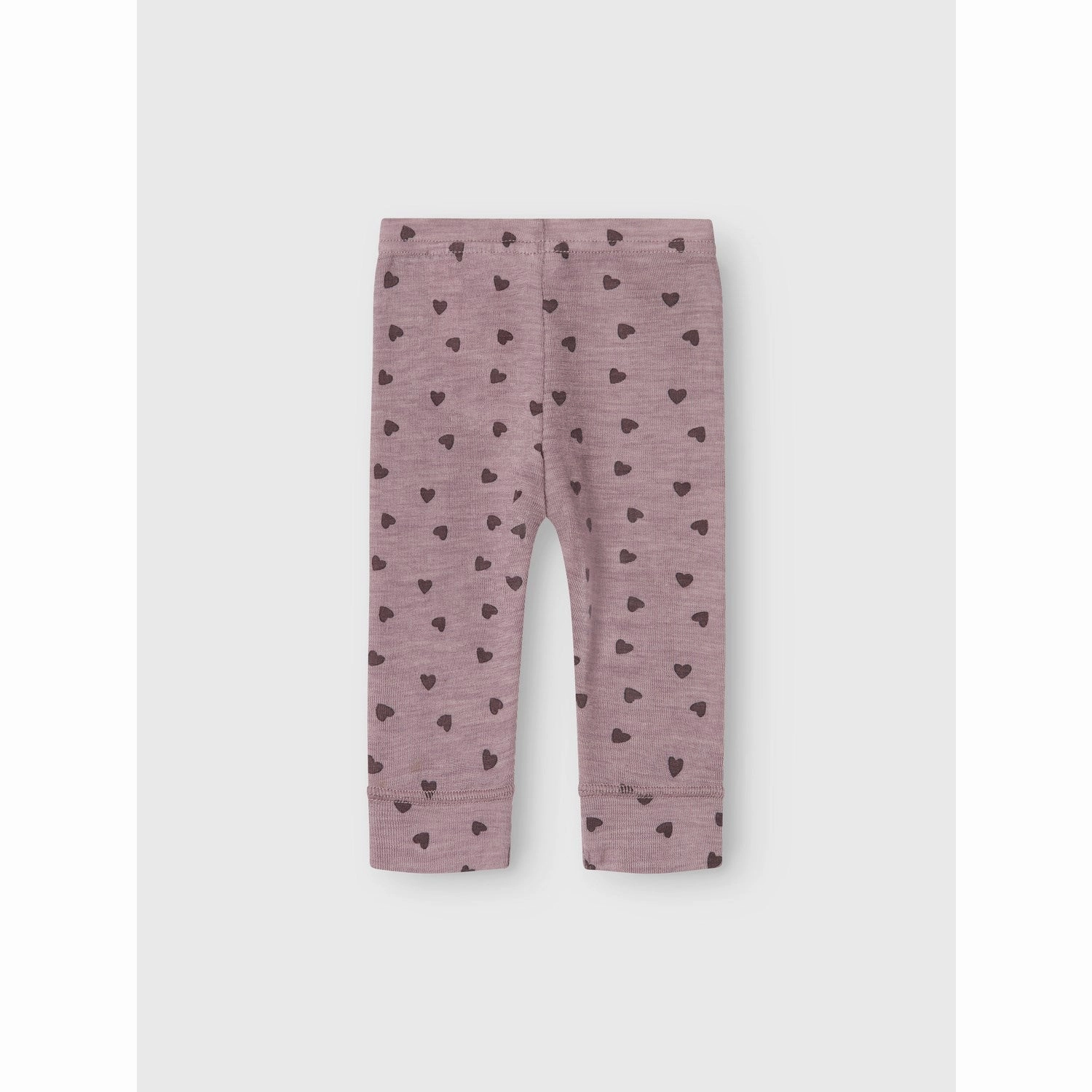 Name It Purple Dove Wang Wool Rib Legging AOP City Walk Skin Friendly Eco Friendly Dye