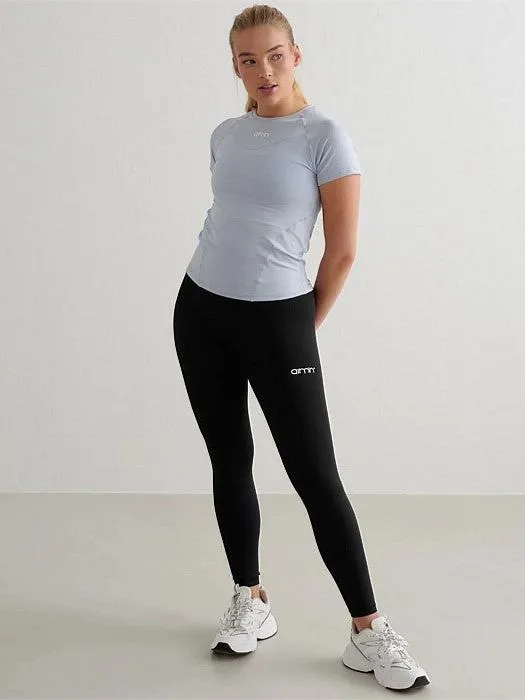 Cloudy Blue Soft Basic Short Sleeve Top Stylish Details Effortless Fit